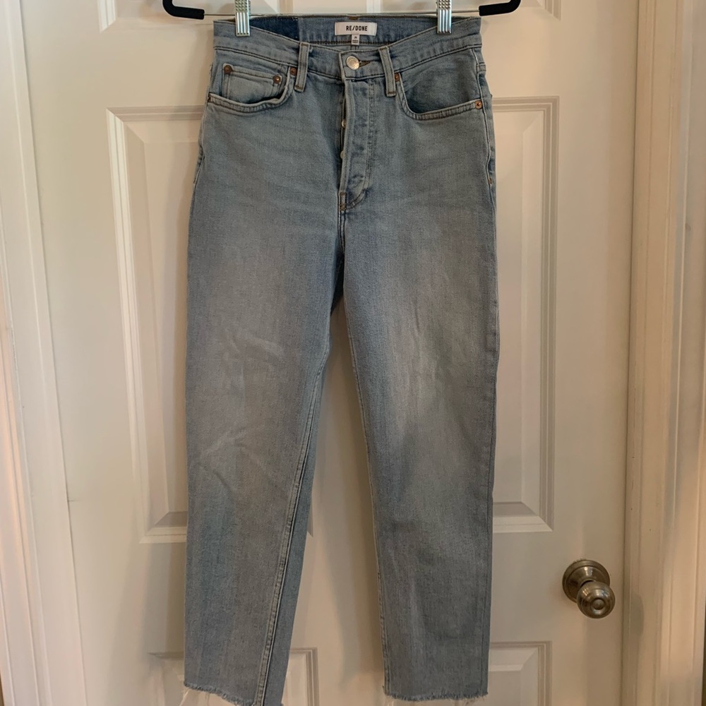 Re/Done Lightwash Skinny Jeans